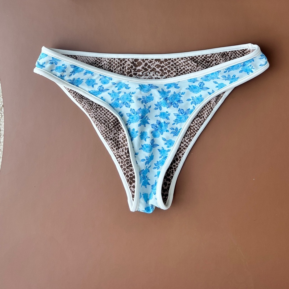 Acacia Swimwear Parker Bikini Bottom in Petite Rose